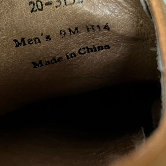 Johnston and Murphy brown leather lace up oxfords men’s size 9 - Picture 2 of 7